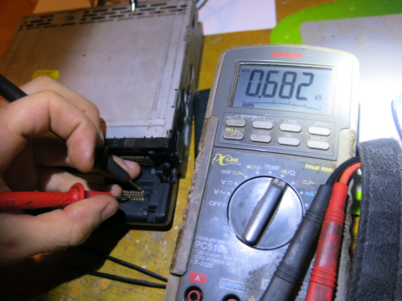 Сопротивление шины KEY-0 на землю