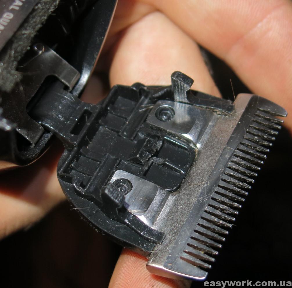 Сломанный фиксатор машинки для стрижки