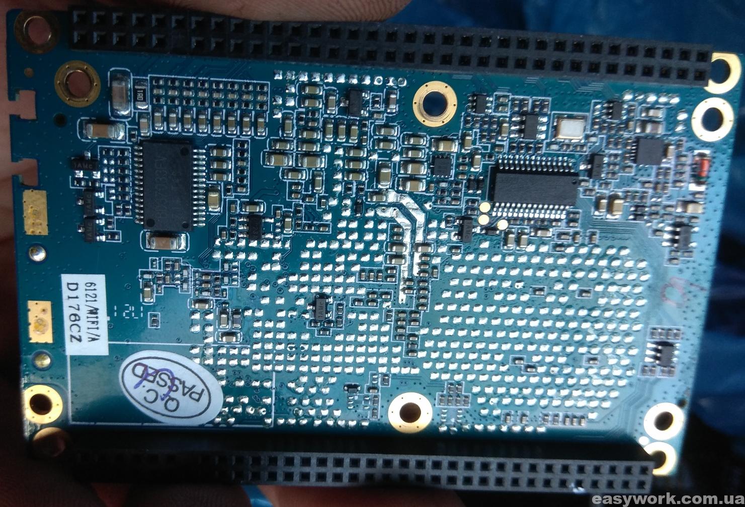 Плата FYT6121_VER_B с обратной стороны