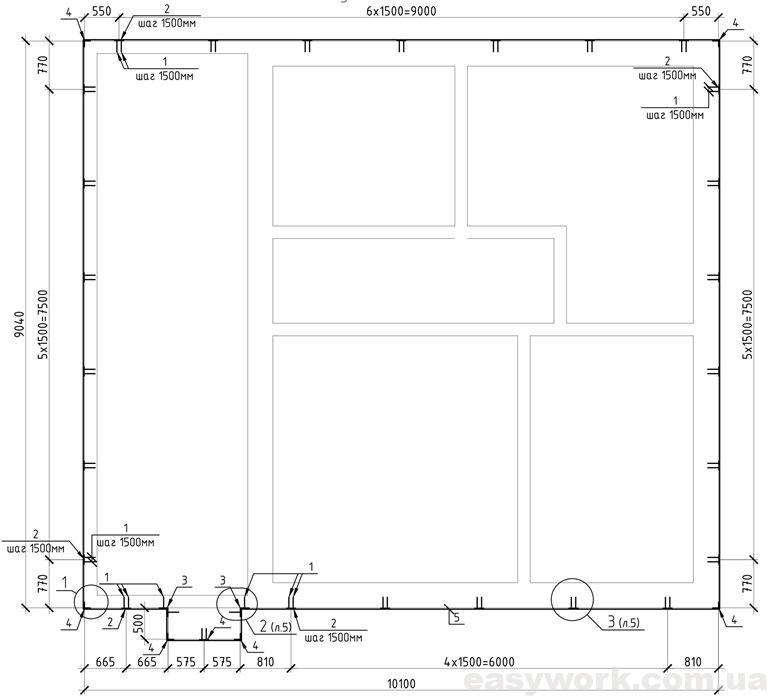 Схема усиления стен
