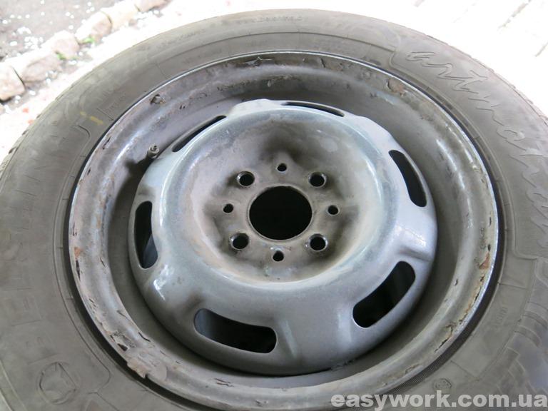 Колесо после прокатки