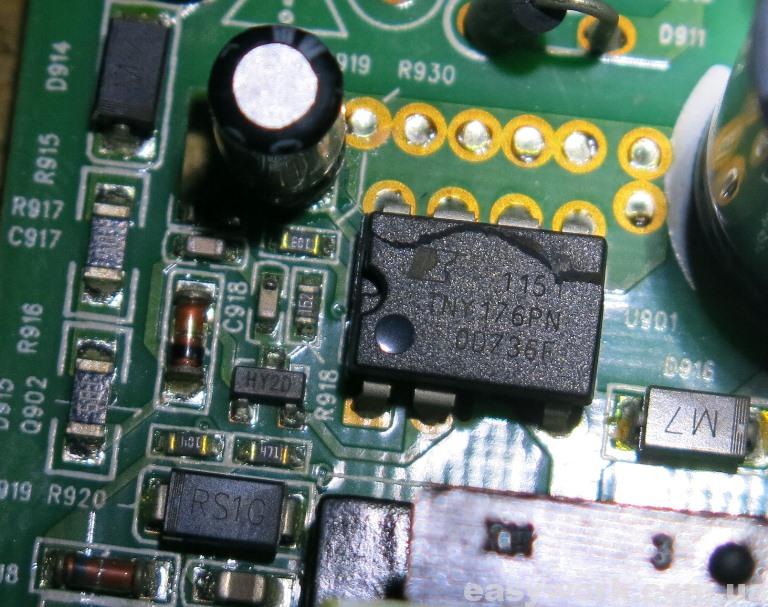 Сгоревшая ШИМ TNY176PN