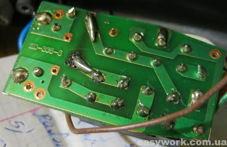 Запайка элементов обратно