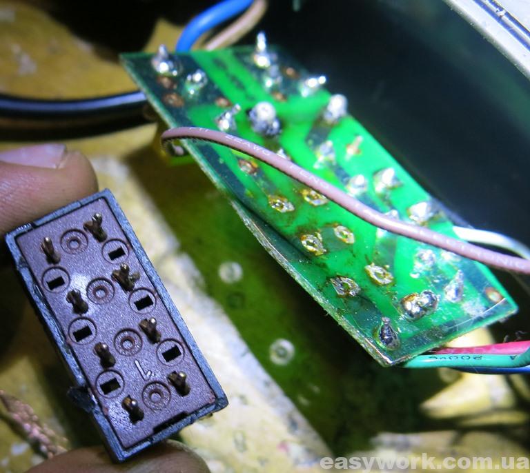 Выпаянный переключатель