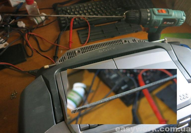 Удлиненная отвертка из электрода