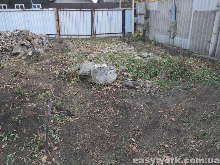 Разметка участка под копку фундамента