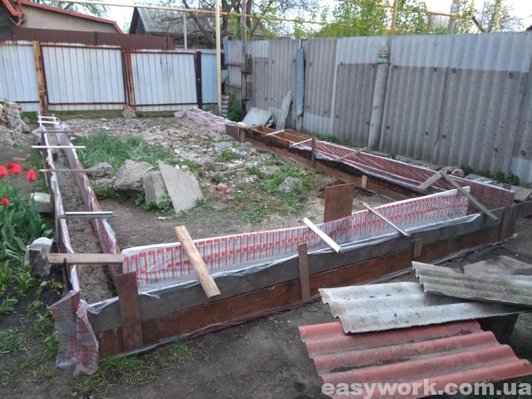 Сооружение опалубки