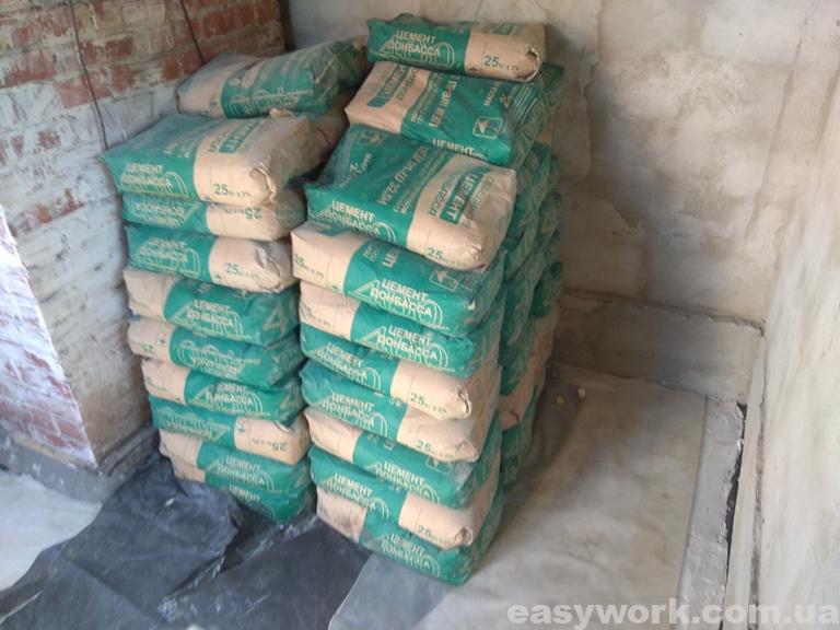 56 мешков цемента ПЦ400