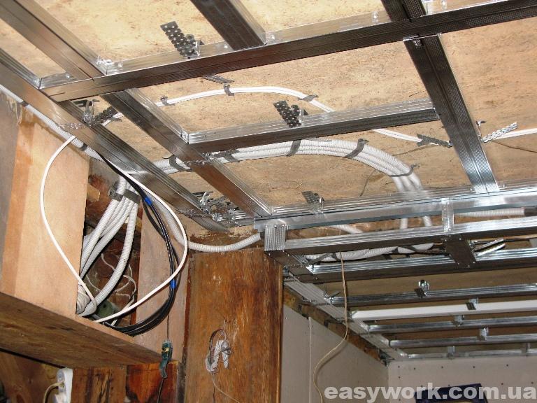 Прокладка электропроводки в гостиной (фото 3)