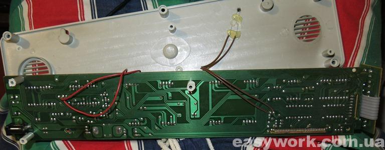 Плата часов CX-808 с обратной стороны