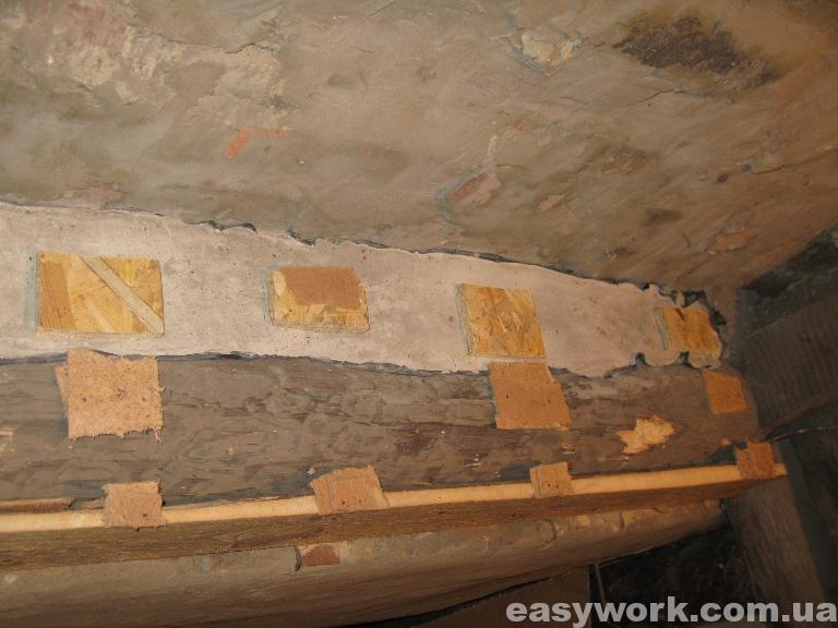 Закрепляю подложки под ровное основание (фото 1)