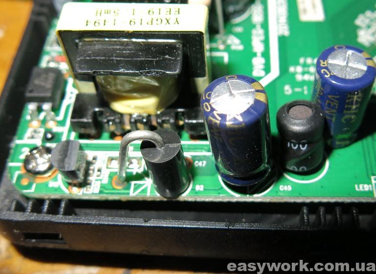 Вздутый конденсатор C45