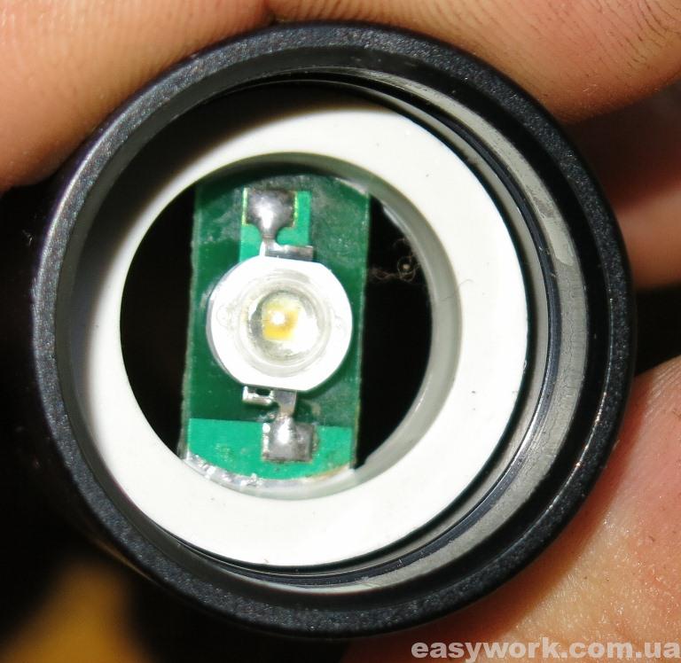 Неисправный светодиод фонаря WD190A - 50000W