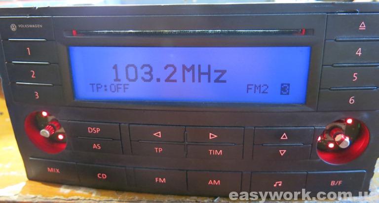 Разблокированная магнитола VW Delta 7L6 035 195D