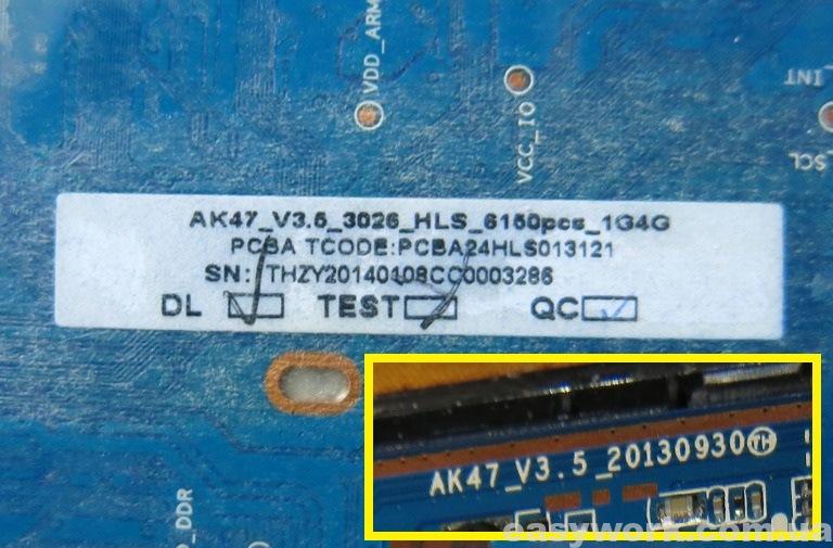 Маркировка планшета JEKA JK702