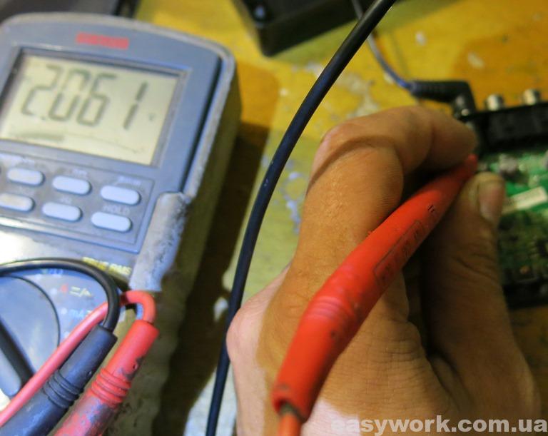 Напряжение БП под нагрузкой