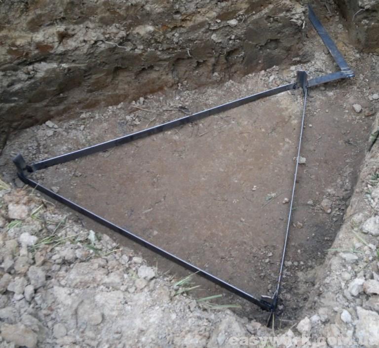 Заземление в виде треугольника