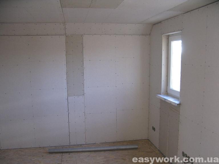 Монтаж гипсокартона в детской комнате (фото 5)