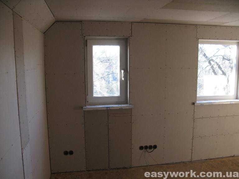 Монтаж гипсокартона в детской комнате (фото 6)