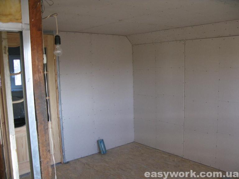 Монтаж гипсокартона в детской комнате (фото 4)