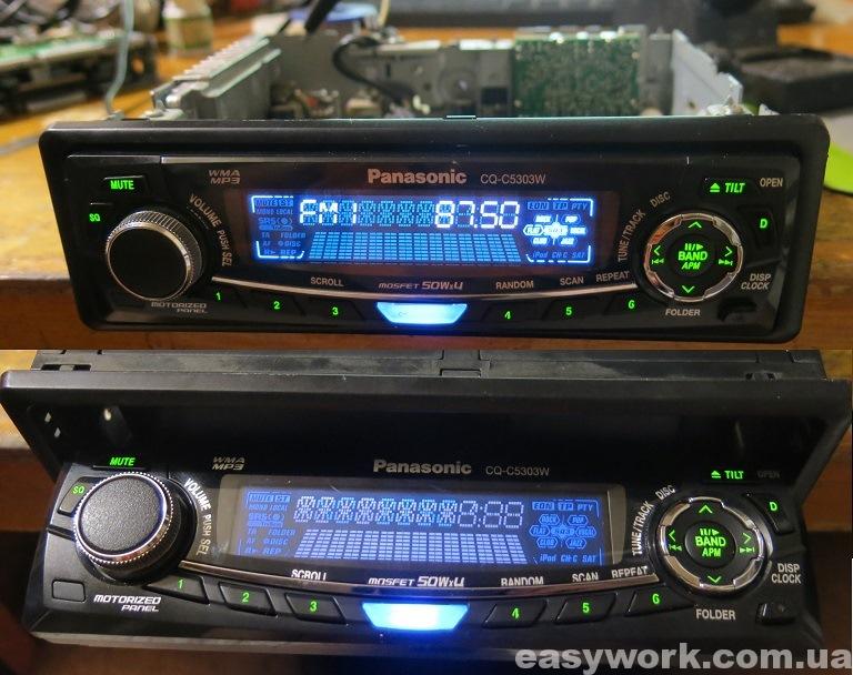 Проверка работы лицевой панели магнитолы Panasonic