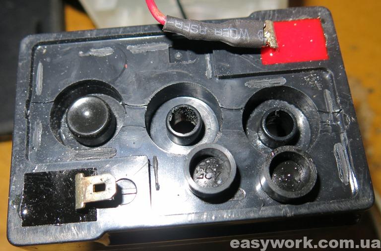 Высохший аккумулятор