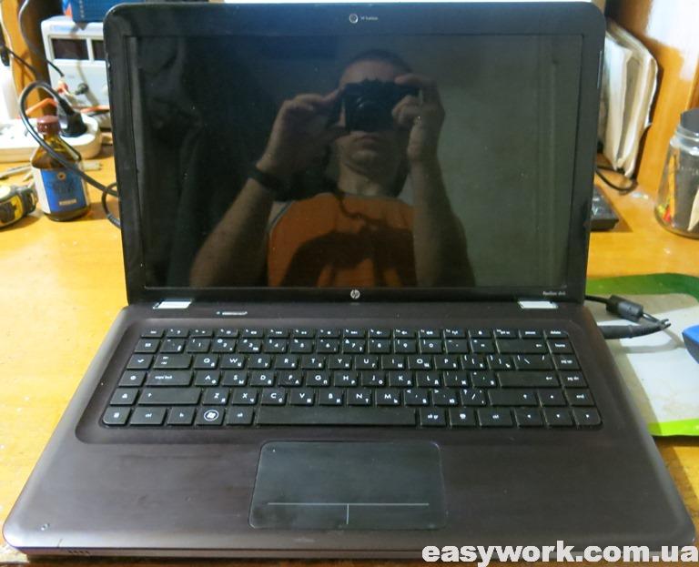 Включение ноутбука HP Pavilion DV6