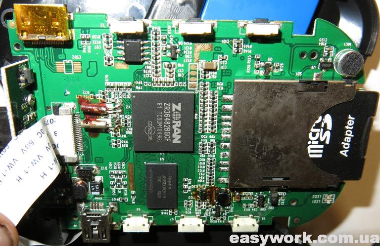 Плата регистратора с обратной стороны