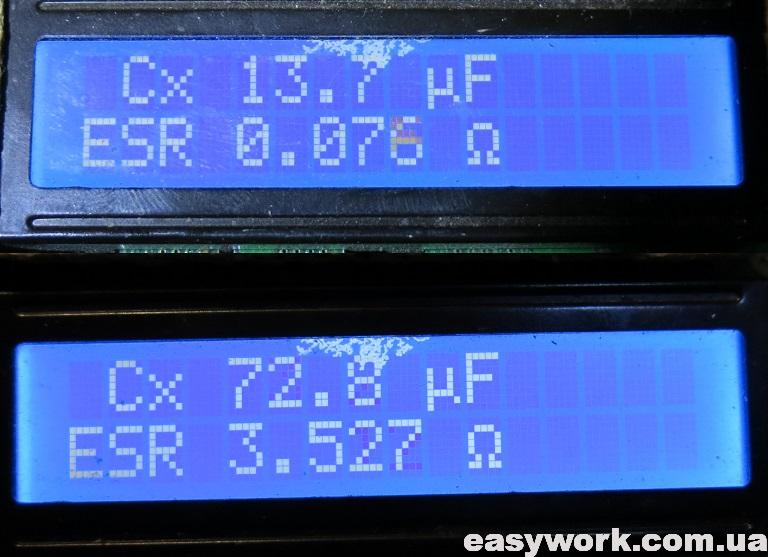 Завышенный ESR и потеря емкости конденсаторов