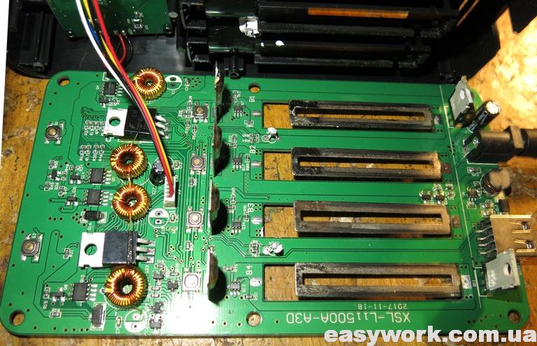 Плата с обратной стороны