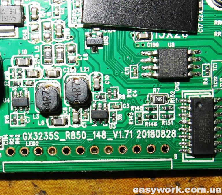 Выпаянный индикатор