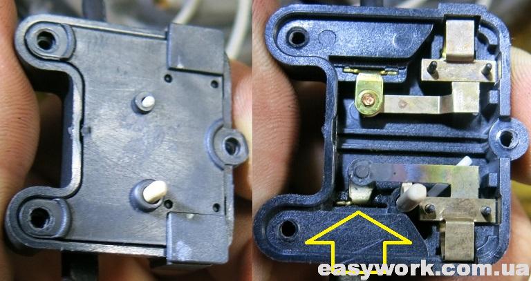 Подгоревший контакт